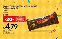 Bennet Tavoletta di cioccolato fondente extra novibloc NOVI offerta