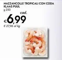 Bennet Mazzancolle tropicali con coda KLAAS PUUL offerta