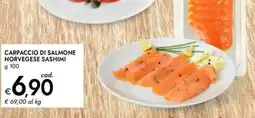 Bennet Carpaccio di salmone norvegese sashimi offerta