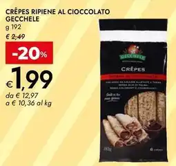 Bennet Crêpes ripiene al cioccolato GECCHELE offerta