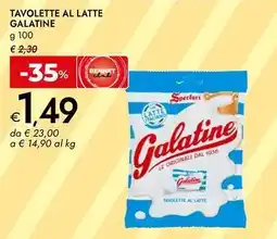 Bennet Tavolette al latte GALATINE offerta