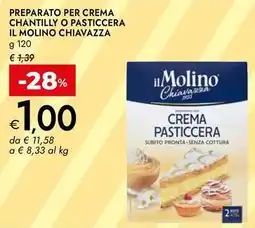 Bennet Preparato per crema chantilly o pasticcera  IL MOLINO CHIAVAZZA offerta