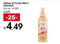 Bennet Crema styling pro-v PANTENE offerta