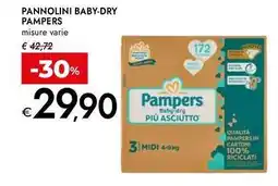 Bennet Pannolini baby-dry PAMPERS offerta