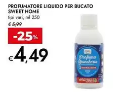 Bennet Profumatore liquido per bucato SWEET HOME offerta