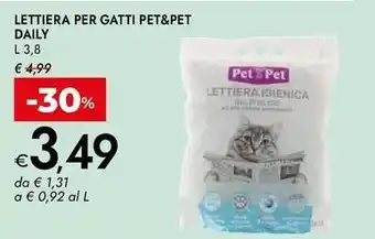 Bennet Lettiera per gatti PET&PET DAILY offerta