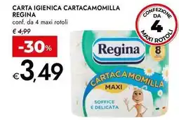 Bennet Carta igienica cartacamomilla REGINA offerta