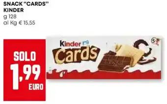 Pam Snack "cards" KINDER offerta