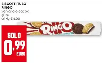 Pam Biscotti tubo RINGO vaniglia o cacao offerta