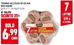 Pam Tonno all'olio di oliva RIO MARE offerta