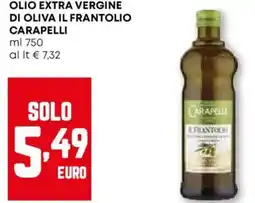 Pam Olio extra vergine di oliva il frantolio CARAPELLI offerta