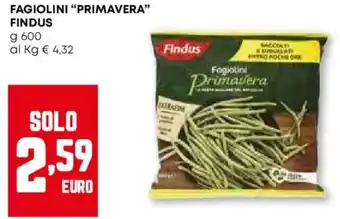 Pam Fagiolini "primavera" FINDUS offerta