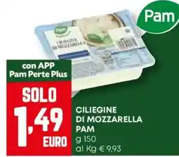 Pam Ciliegine di mozzarella PAM offerta