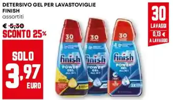 Pam Detersivo gel per lavastoviglie FINISH offerta