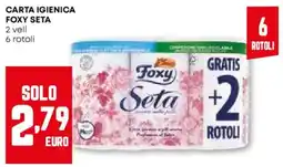 Pam Carta igienica FOXY SETA offerta