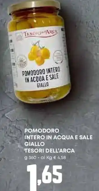 Pam Pomodoro intero in acqua e sale giallo TESORI DELL'ARCA offerta