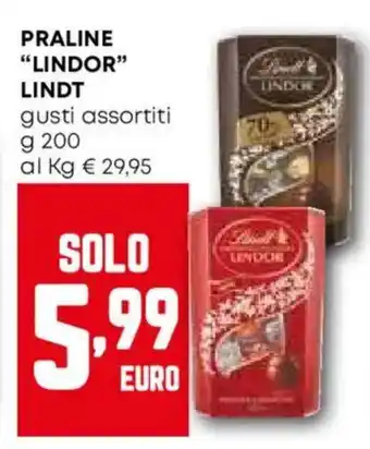 Pam Praline "lindor" LINDT offerta