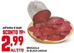 Pam Bresaola di black angus offerta