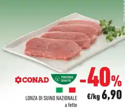 Conad Superstore Lonza di suino nazionale offerta