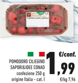 Conad Pomodoro ciliegino sapori&idee conad confezione offerta