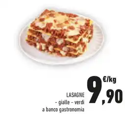 Conad Lasagne - gialle - verdi a banco gastronomia offerta