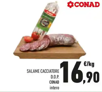 Conad Salame cacciatore d.o.p. CONAD offerta