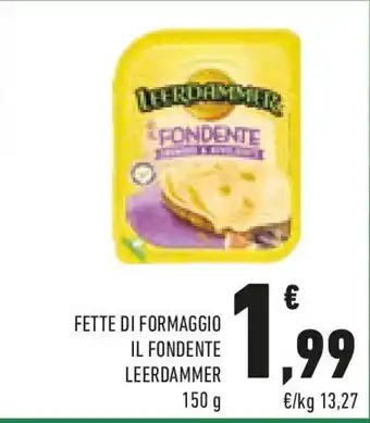 Conad Fette di formaggio il fondente LEERDAMMER offerta