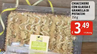 Tigros Chiacchiere con glassa e granella di pistacchi offerta