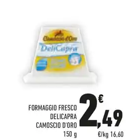 Conad Formaggio fresco delicapra CAMOSCIO D'ORO offerta