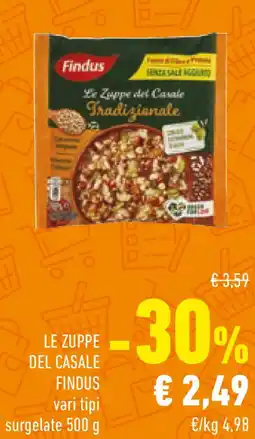 Conad Le zuppe del casale FINDUS offerta