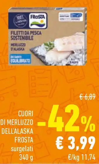 Conad Cuori di merluzzo dell'alaska FROSTA offerta