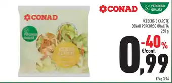 Conad Superstore Iceberg e carote CONAD PERCORSO QUALITÀ offerta