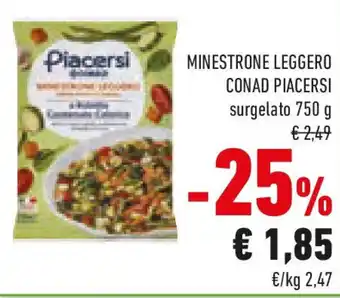 Conad Minestrone leggero CONAD PIACERSI offerta