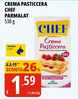 Tigros Crema pasticcera chef PARMALAT offerta