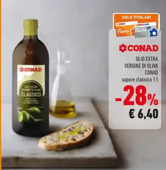 Conad Olio extra vergine di oliva CONAD offerta