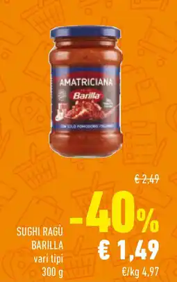 Conad Sughi ragù BARILLA offerta