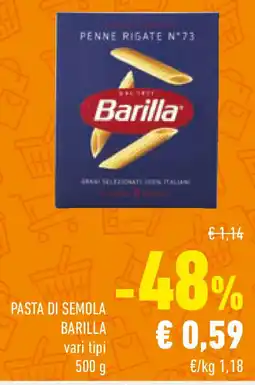 Conad Pasta di semola BARILLA offerta