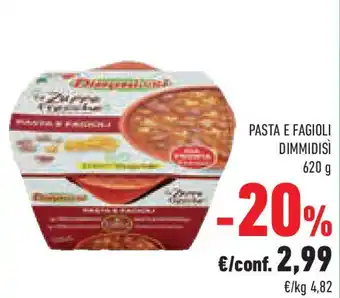 Conad Superstore Pasta e fagioli DIMMIDISÌ offerta