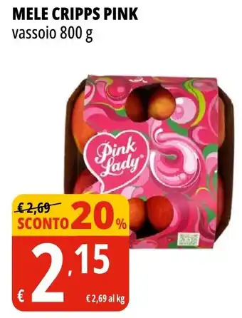 Tigros Mele cripps pink vassoio offerta