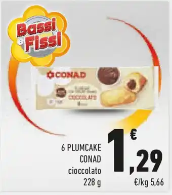 Conad 6 plumcake CONAD offerta