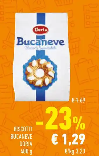 Conad Biscotti bucaneve DORIA offerta