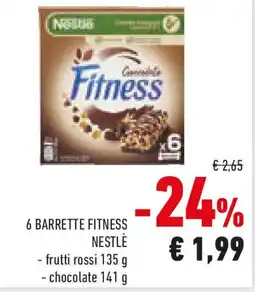 Conad 6 barrette fitness NESTLE offerta