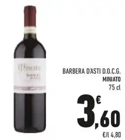 Conad Barbera d'asti d.o.c.g. MINIATO offerta