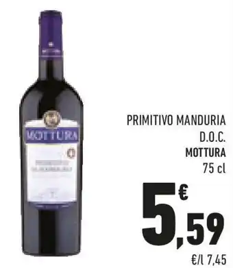 Conad Primitivo manduria d.o.c. MOTTURA offerta