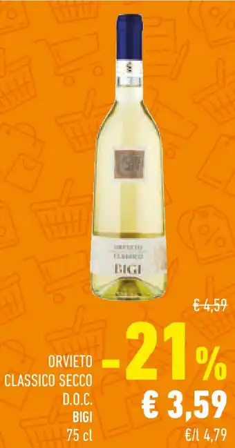 Conad Orvieto classico secco d.o.c. BIGI offerta