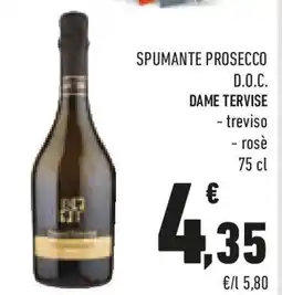 Conad Spumante prosecco d.o.c. DAME TERVISE offerta