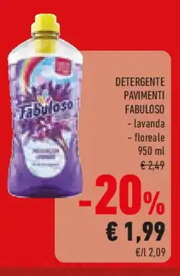 Conad Detergente pavimenti FABULOSO offerta