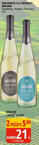 Tigros Vini veneto i.g.t. FRIZZANTI MASCHIO offerta