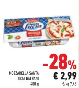 Conad Superstore Mozzarella santa lucia GALBANI offerta