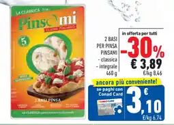 Conad Superstore 2 basi per pinsa PINSAMI offerta